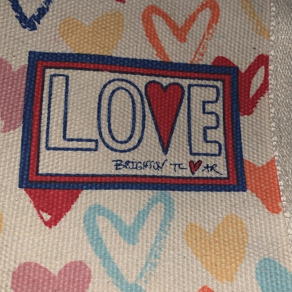 BNWT Brighton Red White & You Mini Canvas Tote - Picture 5 of 10